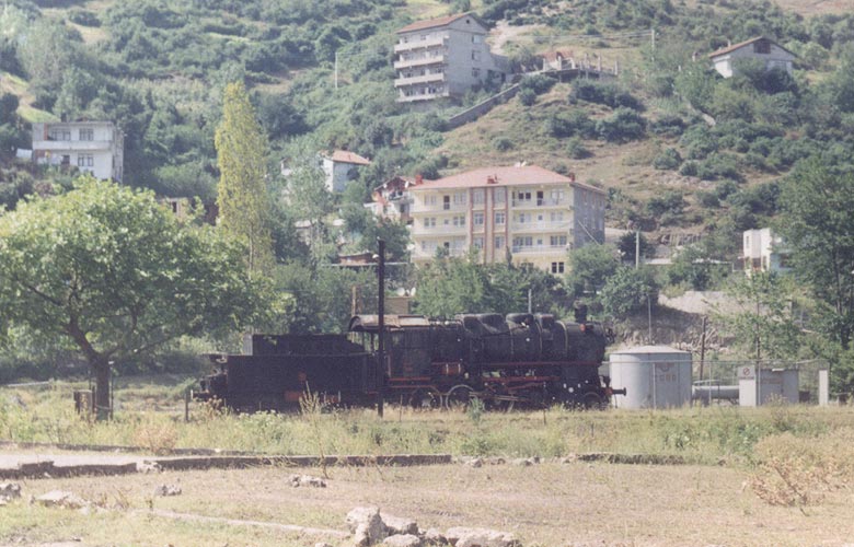 An Old Steam Locomotive & Eregli Suburb Houses [ 2000 ]
