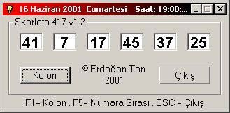 SKORLOTO Version 1.2 Türkçe