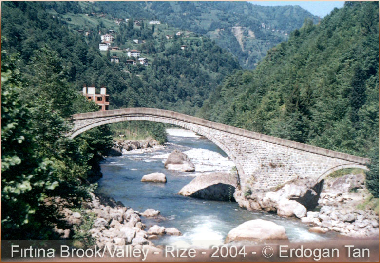 Firtina Brook & One of the Typical Firtina Brook Bridges (August 2004)