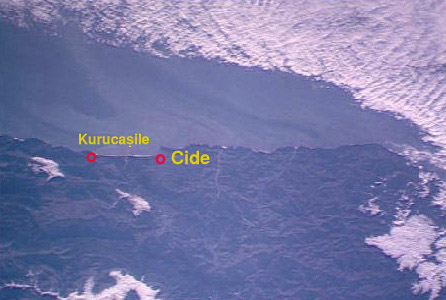 View to Cide from Space